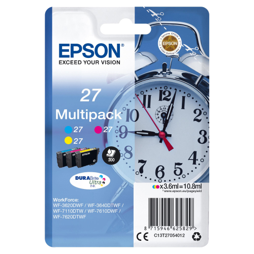 EPSON 27 MULTIPACK CONFEZIONE MULTIPACK 3 COLORI GIALLO CIANO MAGENTA